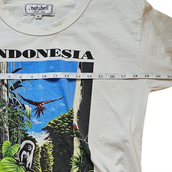 Vintage Indonesia The Tropical Paradise Rainforest Nature T-shirt women's medium - Picture 7 of 8